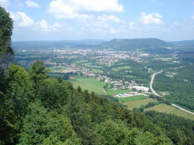 Champagnole depuis le belvédère de Surmont