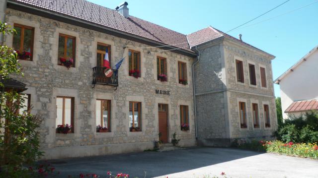 La mairie de Foncine-le-Haut, département du Jura, France