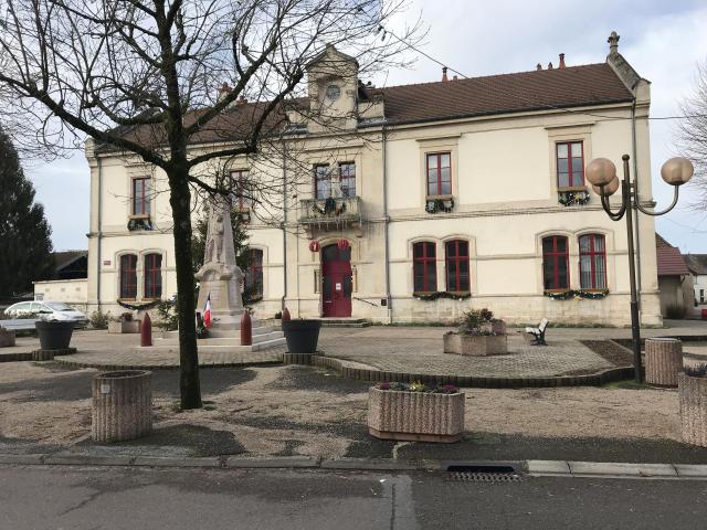 Image de Chaussin (Jura) en janvier 2018.