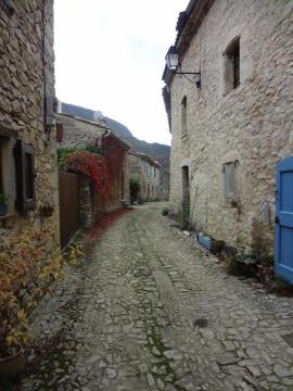 rue du village actuel de Curel (en hauteur)