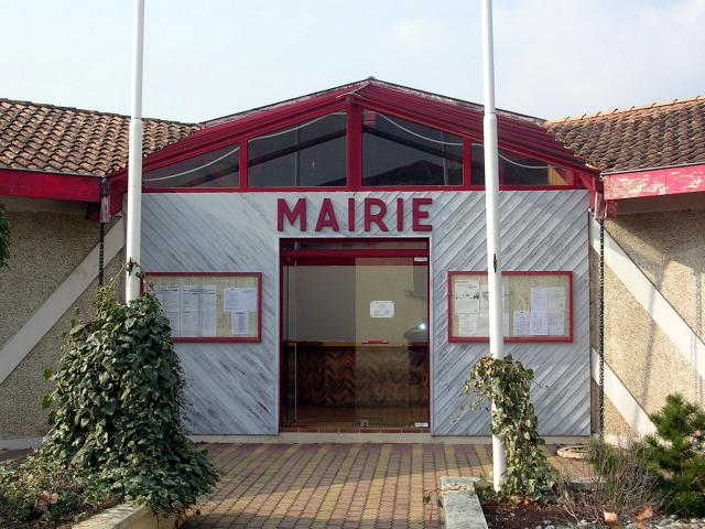 Mairie de Saint-Martin-d'Oney, dans le département français des Landes