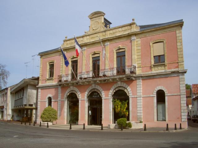 Town hall of Soustons (departement Landes) in France