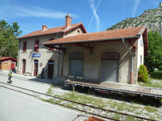 Railway station Entrevaux, Provence, France