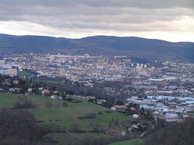Saint-Etienne depuis l'Etrat