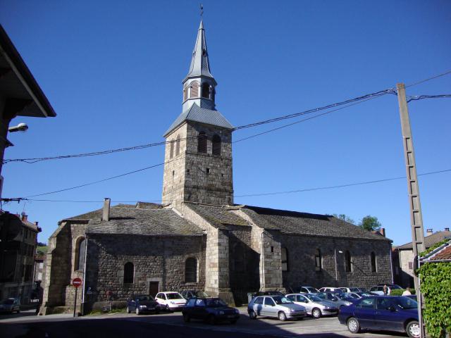 église Saint-Martin, Tence, Haute-Loire (France).