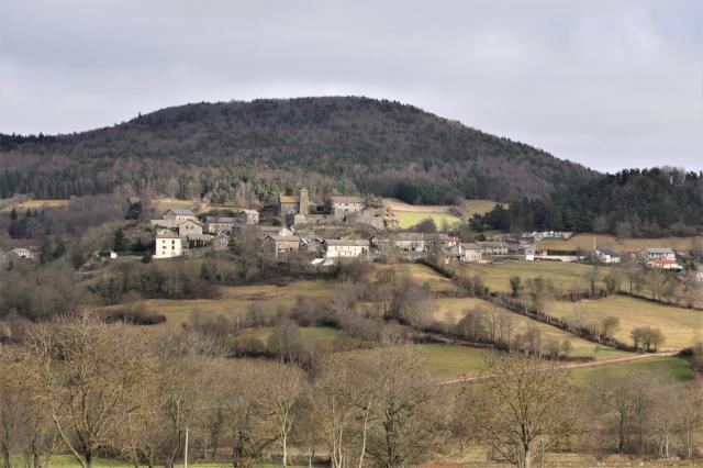 Mézères, vue générale du village
