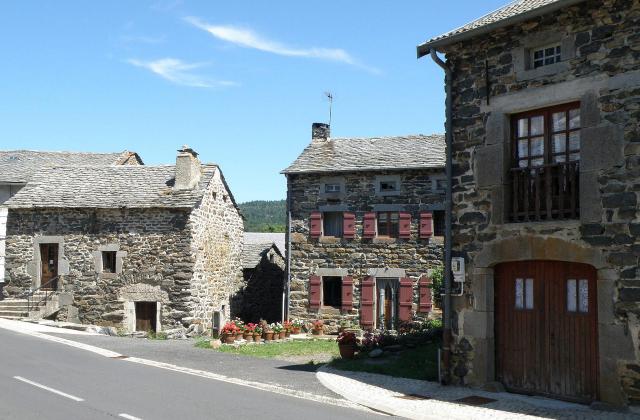 Champclause, comm. de la Haute-Loire, France (Auvergne). Aspect du village de Boussoulet.