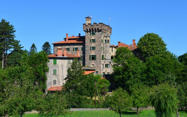 Château de Chavaniac - Lafayette, Haute-Loire, in Auvergne, France.