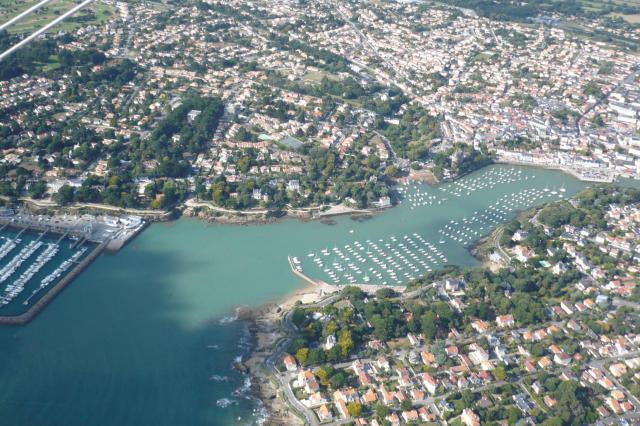 Port de Pornic, vue du ciel
