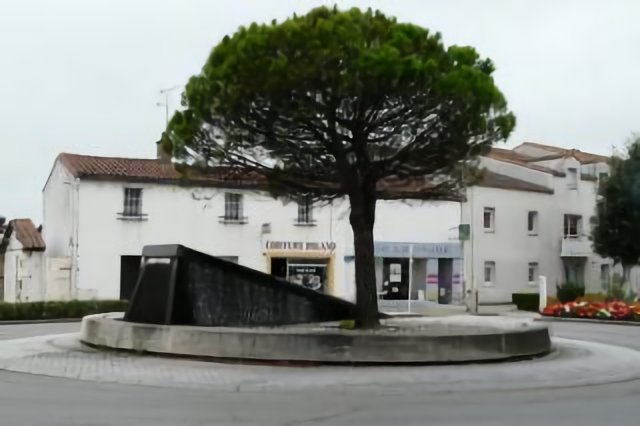Les Sorinières, fontaine, rond-point rue de Nantes