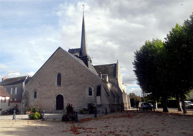 Église Saint-Hilaire, Ladon, Loiret, France.