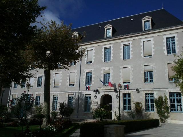 Montargis, Loiret, France. The town Hall (mairie). Built in 1484, destroyed by fire in 1525, rebuilt, it becomes then a school run by Barnabites until the Revolution, then a state school until well into the XXth century. It has been the mairie since 1988.