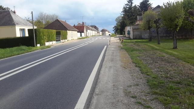 Le lieux-dit "Pavé-de-Juranville", Juranville, Loiret, France.