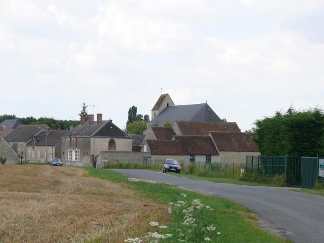 L'église Notre-Dame de Vrigny (Loiret, Centre-Val de Loire, France).