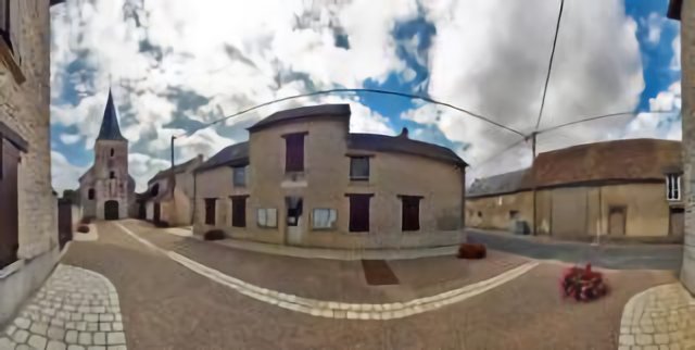 Eglise et mairie de Boisseaux