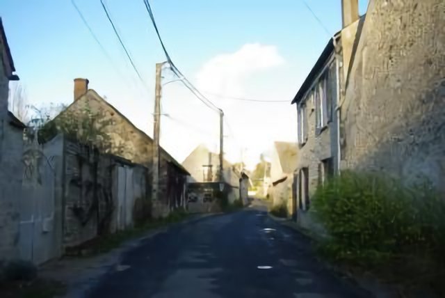 Rue déserte.