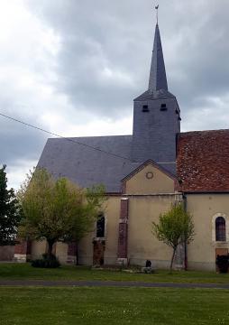 Église de la Sainte Trinité, Mignerette, Loiret, France.
