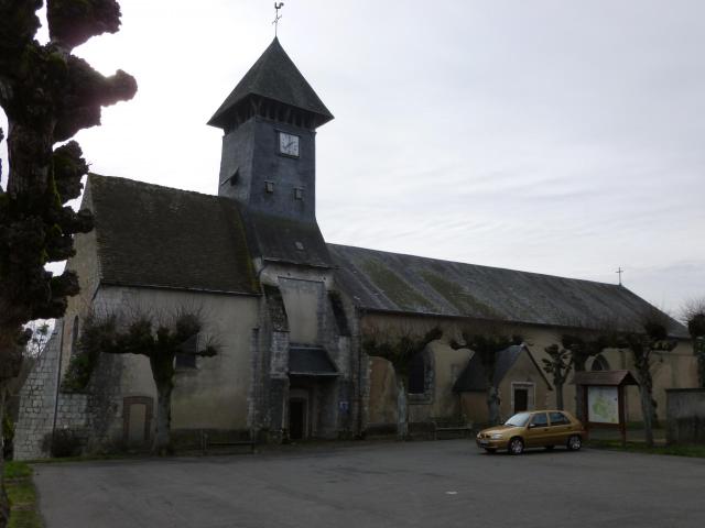 Saint-Maurice-sur-Aveyron, Loiret, région Centre, France. Eglise Saint-Maurice, XIIe siècle. Classée monument historique.