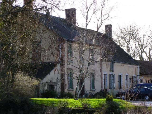 Saint-Maurice-sur-Aveyron, Loiret, région Centre, France. Ferme des Beauchets, 1932. Inscrite (non classée) aux Monuments historiques.