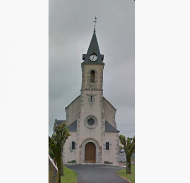 Façade de l'église de Bordeaux-en-Gâtinais.