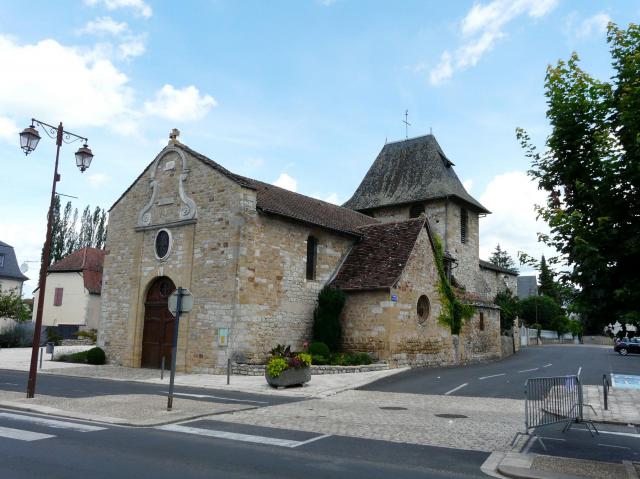 L'église Sainte-Catherine, Bretenoux, lot, France.