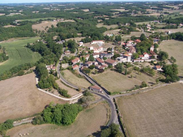 vue aérienne du village