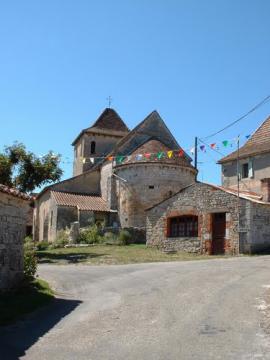 Eglise de Sénaillac-Lauzès (Vue Est)