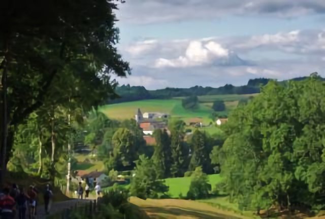 Vue de Comiac-Lot- retour de randonnée...
