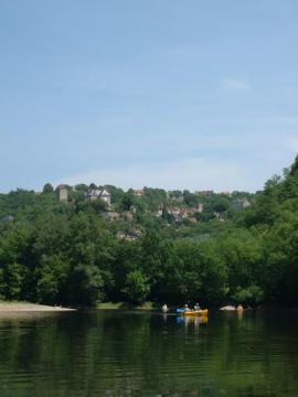 Point de vue sur Montvalent depuis la Dordogne