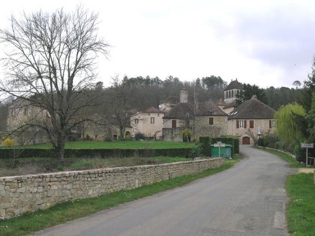 Village de Lherm, dans le département du Lot (France, Midi-Pyrénées)