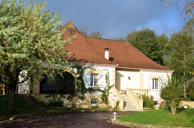 Detail of the house which we can see looking from our holliday-home terrace at Liaubou-Bas Dordogne