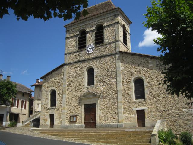 Église de Bagnac-sur-Célé dans le département du Lot en France.