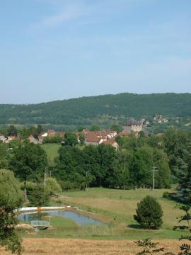 Point de vue sur Saint-Pierre Toirac depuis la D38