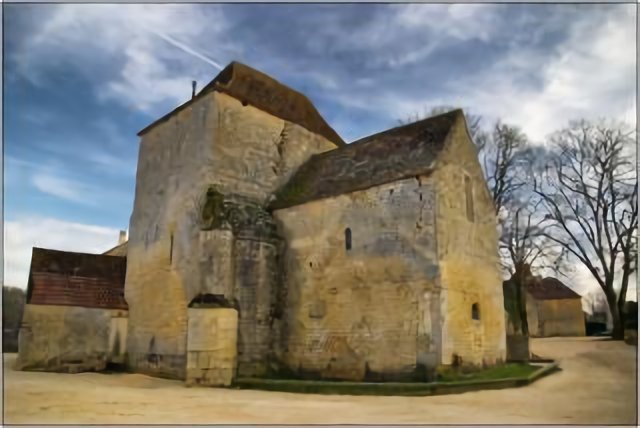 FAJOLES [46] - vue de l'arrière de l'église. (février 2008)