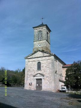 L'église de Thémines située dans le Lot