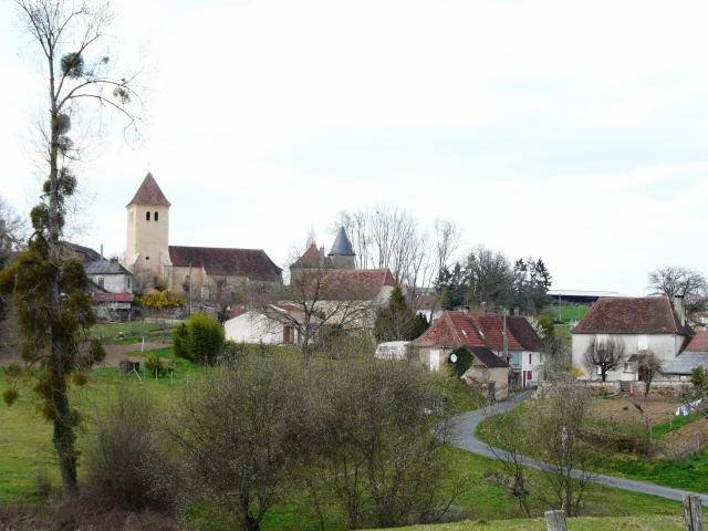 Le bourg de Sarrazac, Dordogne, France
