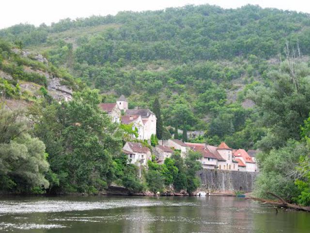 Larnagol, Le Lot - Croisière sur la rivière du Lot (Bouzies -- Larnagol -- Saint-Cirq-Lapopie), France