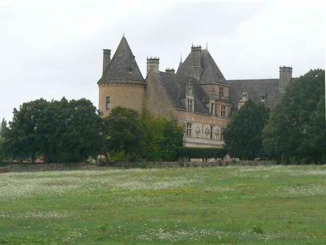 Vu du château depuis le domaine.