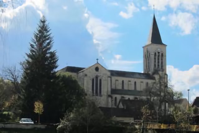 The nice church at Degagnac in the Dordogne-region