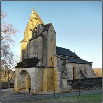 NADAILLAC-DE-ROUGE [46] - Église du XVème siècle, ancienne chapelle du château. (janvier 2009)