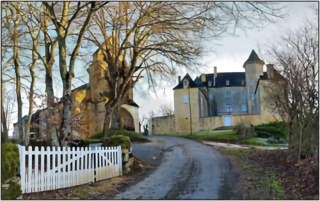 NADAILLAC-DE-ROUGE [46] - Église et château (janvier 2009)