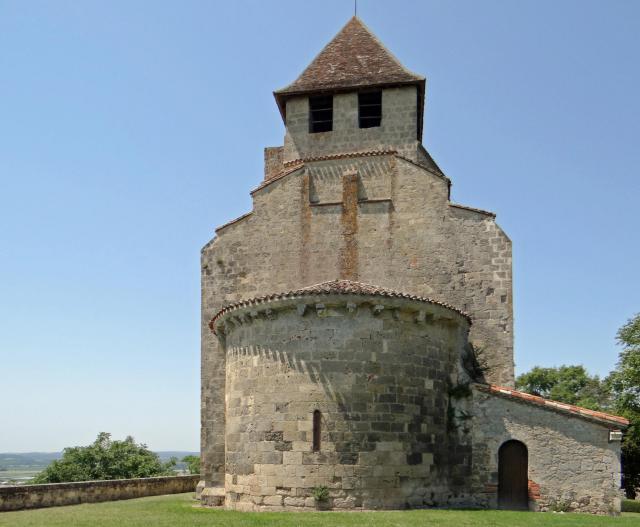 Clermont-Dessous - Église Saint-Jean-Baptiste - L'église dominant la plaine de la Garonne