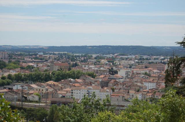 Vue depuis les hauteurs d'Agen
