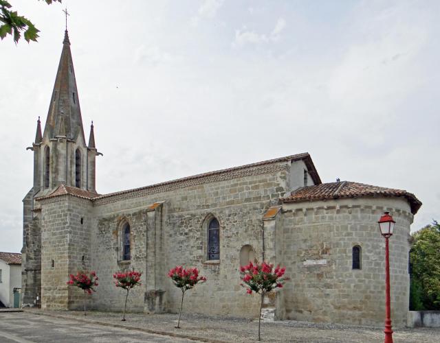 Bourgougnague - Église Notre-Dame, vue du chevet