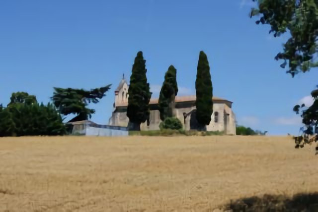 Vue a eglise Villebramar