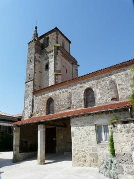 L'église Notre-Dame, Montagnac-sur-Auvignon, Lot-et-Garonne-France.