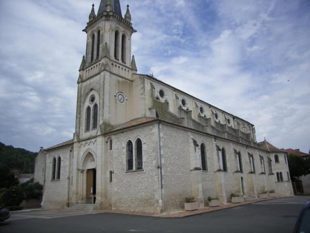 The church of Castelmoron