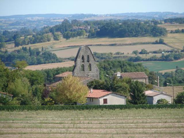 clocher d'Estussan vue nord Lavardac