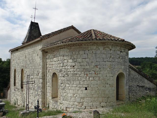 Hautefage-la-Tour - Église Saint-Jean de Bonneval - Vue du chevet