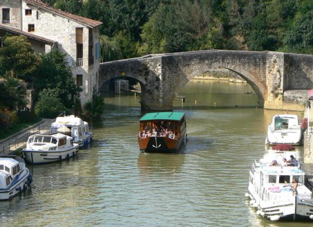 Pont Vieux sur la Baïse # Nérac